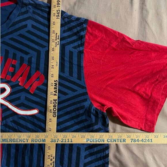 Rocawear Shirt Mens 4XL Blue/ RED tee Adult XXXXL Baggy 4XB Jay-Z y2k 2000s - Picture 4 of 7